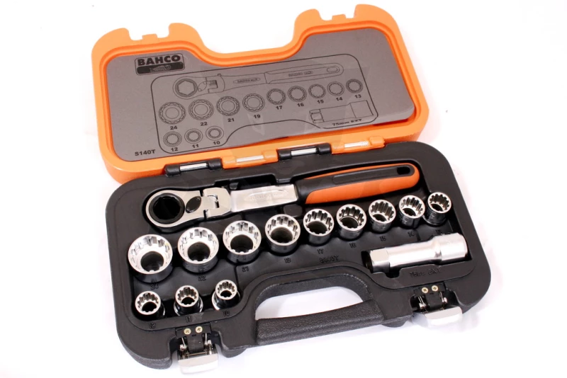 Dugókulcs készlet 1/2" 12 sz. 10-24 mm 14 db-os MultiL. Bahco