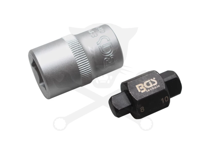 Olajleeresztő kulcs négyszög 8-10 mm+ befogó BGS