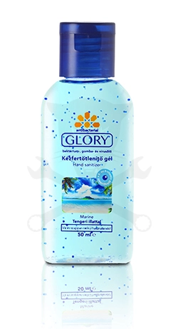 Kézfertőtlenítő gél - antibakteriális -  50 ml - Glory Tengeri