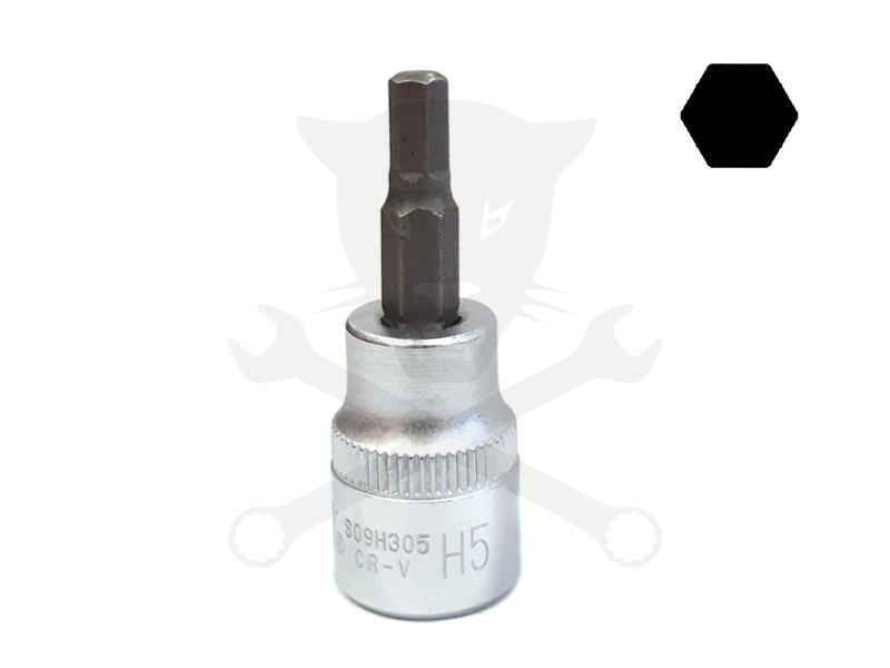 Rátűzőkulcs - crowa+bit 3/8" imbusz 05 mm