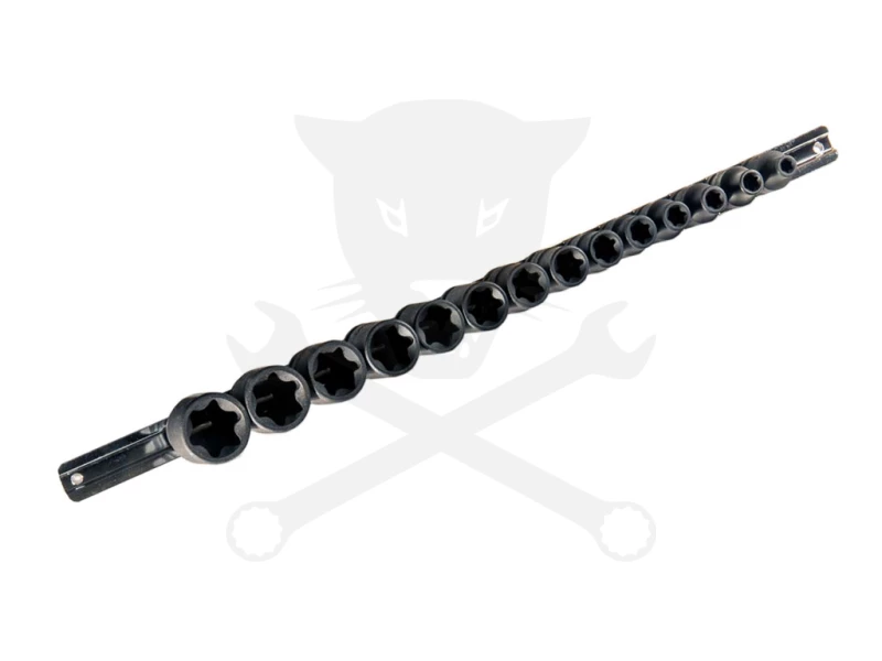 Légkulcsfej készlet 1/2" 14 db-os belső E-Torx dugófej készlet E8-E32 -Genius