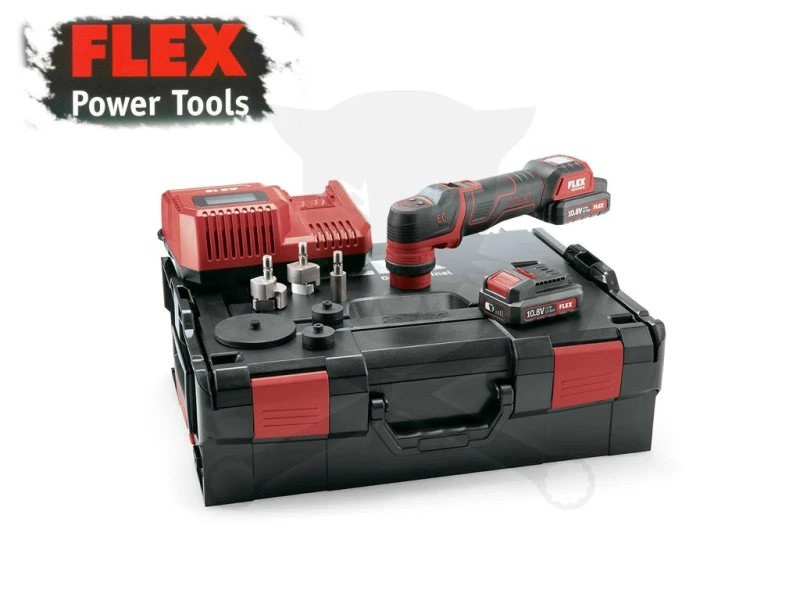 Excenterpolírozó, akkus 10.8V 2db 4.0Ah 80 mm - FLEX (PXE 80 10.8-EC-4.0Ah-Set)