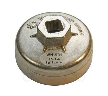 Olajszűrő leszedő kupak 064 mm x 14 lap Alu