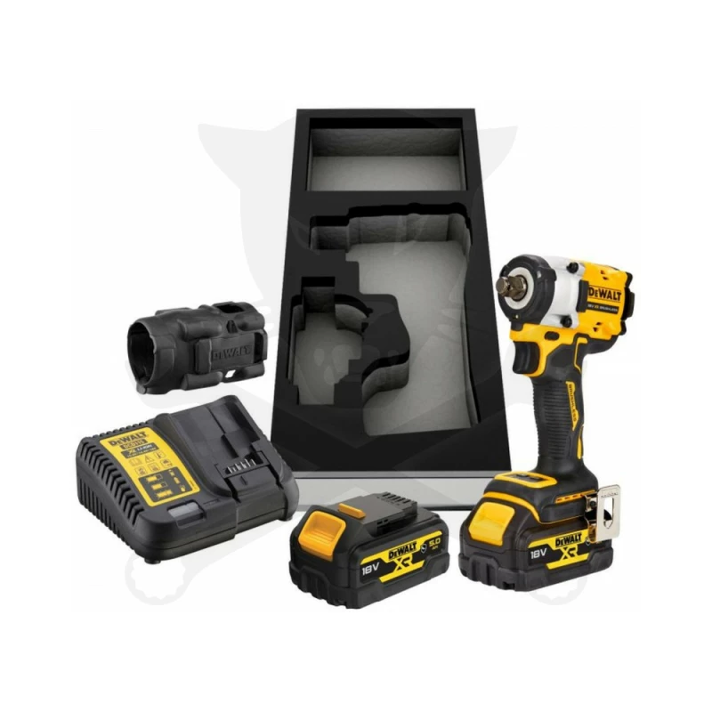 Ütvecsavarozó, akkus 18V  406 Nm 1/2" 2db 5.0Ah - DeWalt