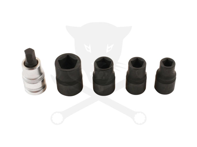 Dugókulcs készlet 1/2" 5 db-os 10-19 mm 10 x55 mm Pentagon 5-lapú - Laser
