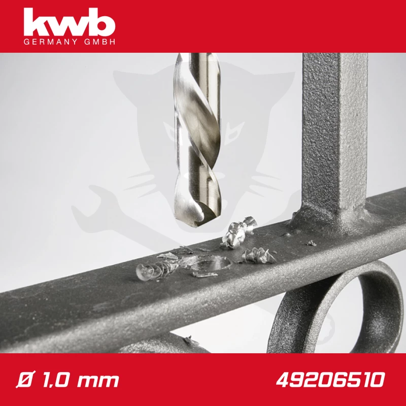 Csigafúró  1,0 mm HSS-G DIN 338 Silver Star, profi 2 db-os - KWB