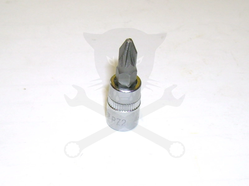 Rátűzőkulcs - crowa+bit 1/4" kereszt PZ2