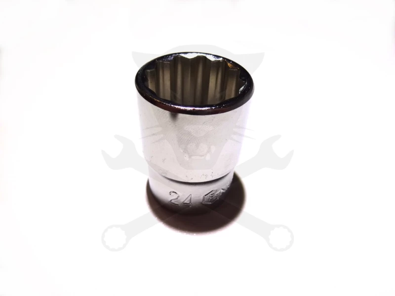 Dugókulcs - crowafej 1/2" 12 szög normál 24 mm Genius