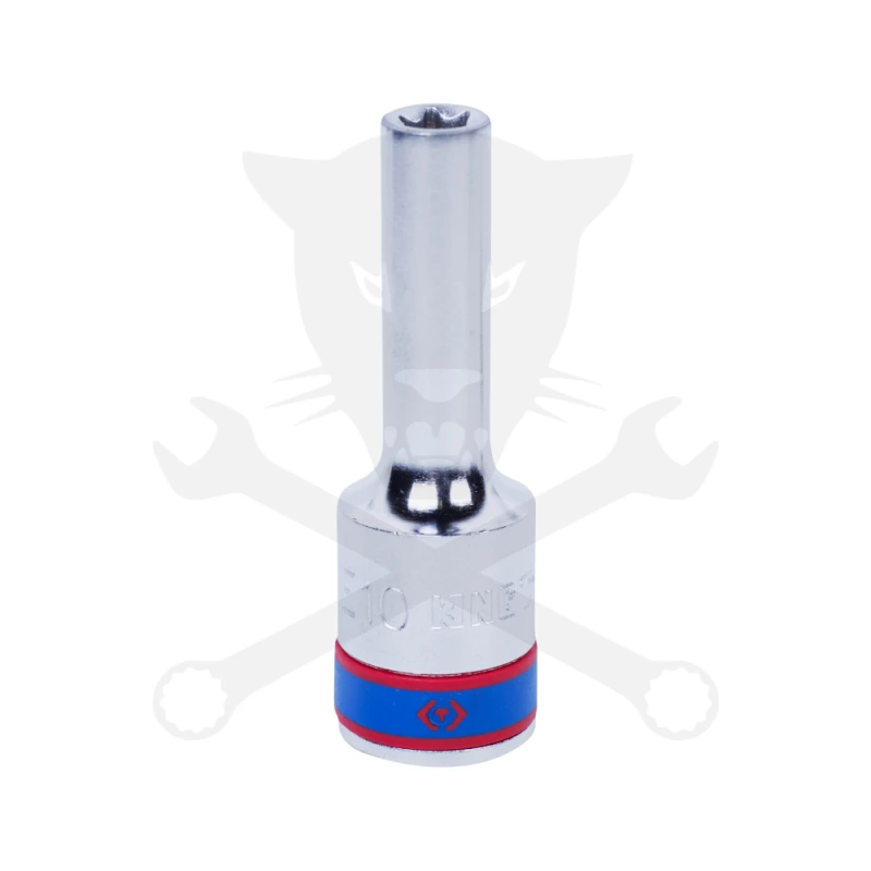Dugókulcs - crowafej 1/2" belső torx hosszított E10 KingTony