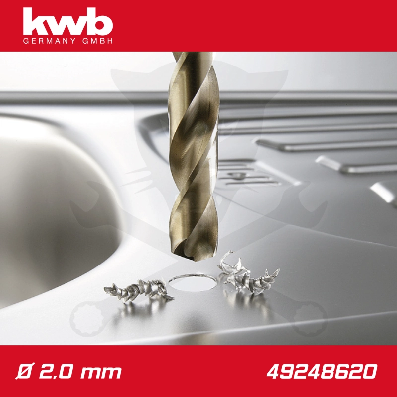 Csigafúró  2,0 mm HSS-G Co5 DIN 338 Twist, profi - KWB