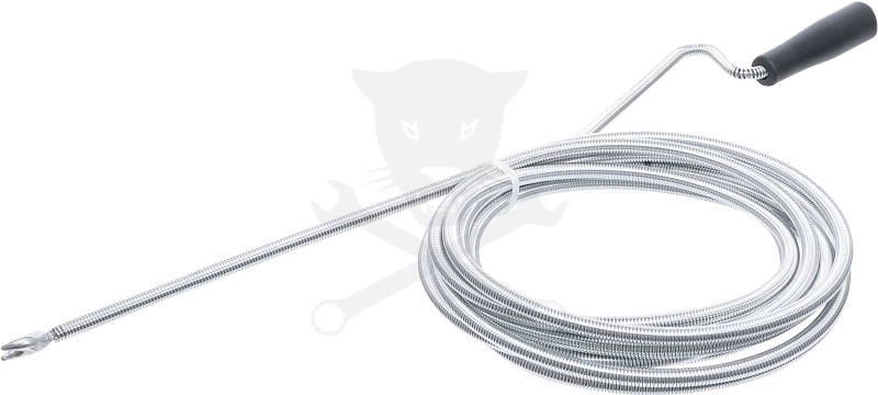 Csőtisztító spirál  5 méter x 10 mm - Fej átmérő: 20 mm - Kraftmann