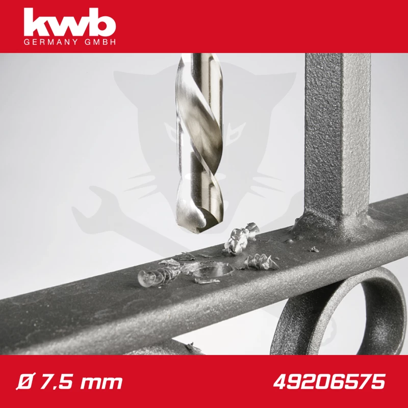 Csigafúró  7,5 mm HSS-G DIN 338 Silver Star, profi - KWB