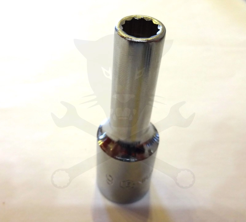 Dugókulcs - crowafej 1/2" 12 szög hosszú 09 mm Genius