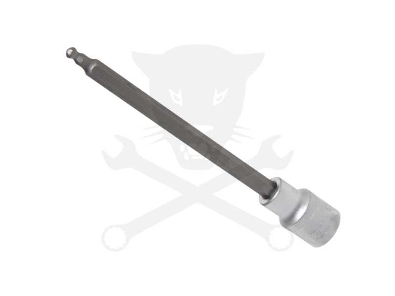 Rátűzőkulcs - crowa+bit 1/2" imbusz  5 x 160 mm gömbvégű BGS