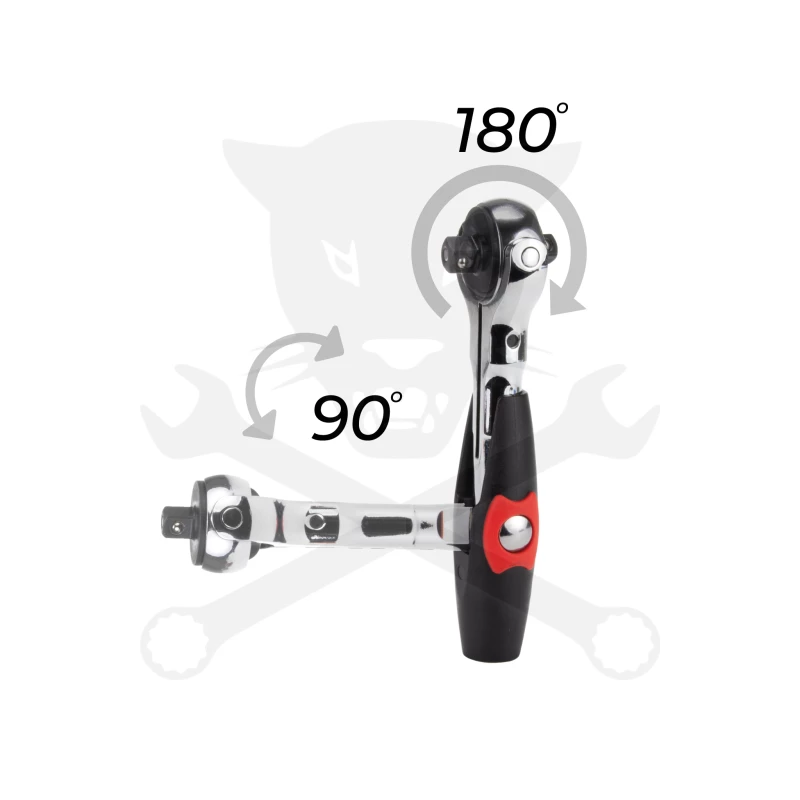 Crowa racsnis kulcs 1/4" forgó