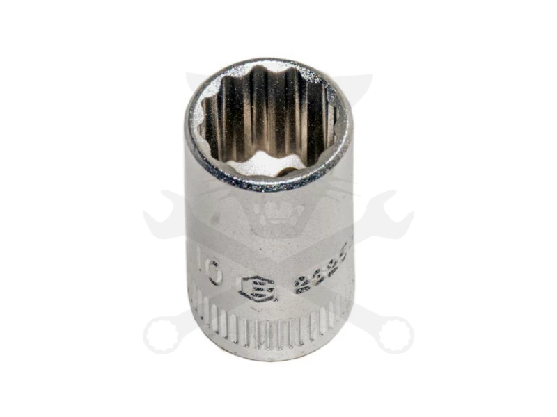 Dugókulcs - crowafej 1/4" 12 lap normál  7,0 mm Genius