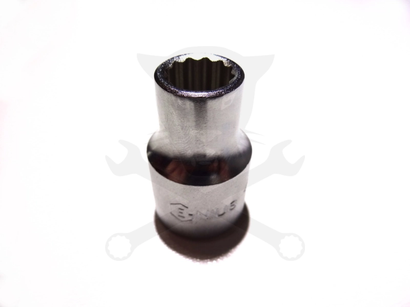 Dugókulcs - crowafej 1/2" 12 szög normál 11 mm Genius