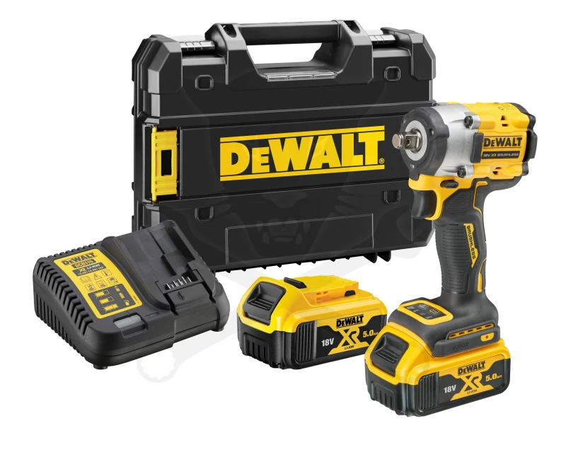 Ütvecsavarozó, akkus 18V 406 Nm 1/2" 2db 5.0Ah - DeWalt