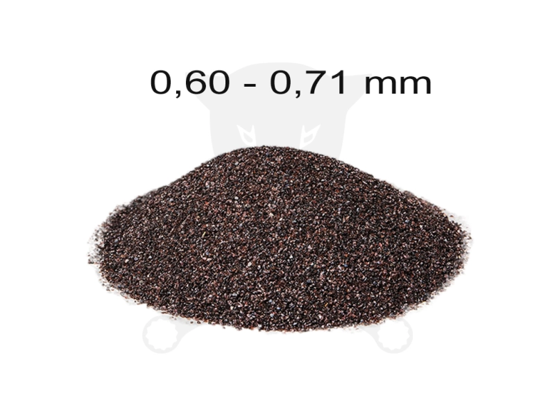 Szóróanyag normálkorund barna NK30 = 0,50 - 0,71 mm -25 kg