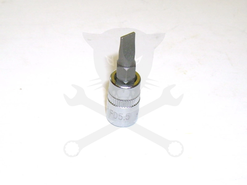 Rátűzőkulcs - crowa+bit 1/4" lapos 5,5 mm