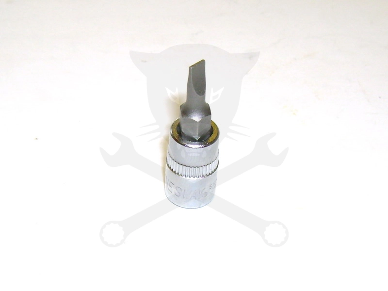 Rátűzőkulcs - crowa+bit 1/4" lapos 4 mm