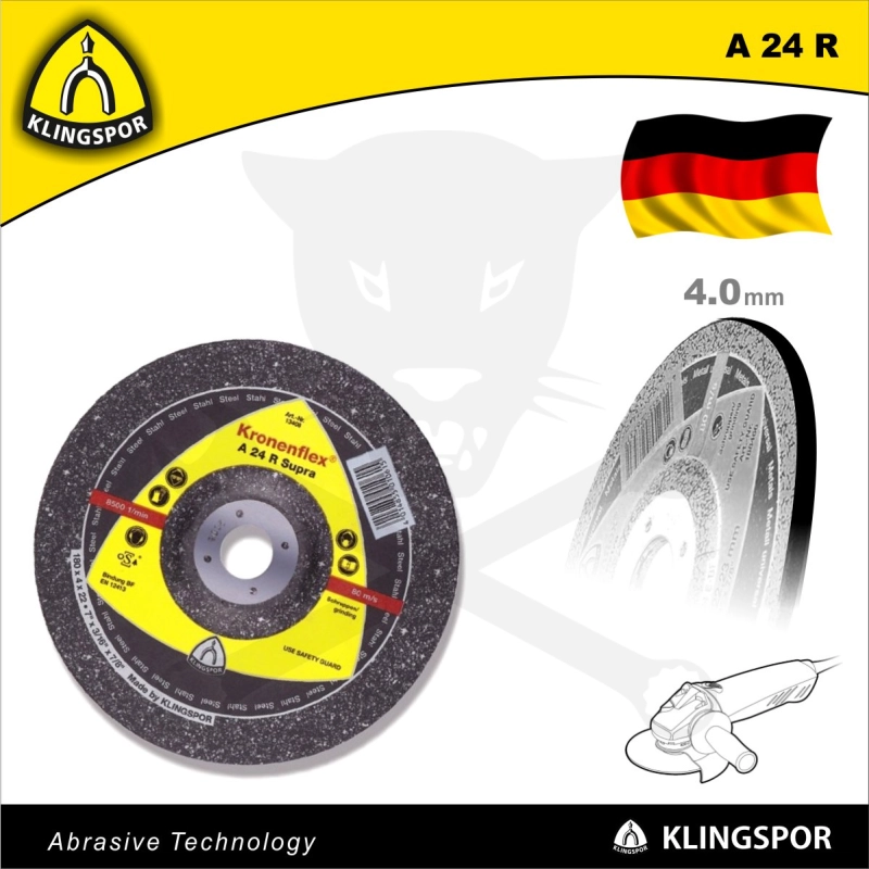 Tisztítókorong 115x4.0 mm A24 R - Supra - acél és inox - KLN