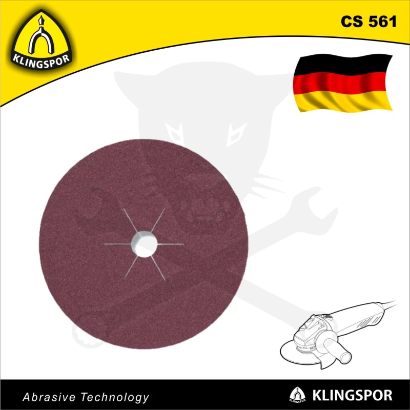 Fíbertárcsa 125x22 mm P 40 - fémre - CS 561 KLN