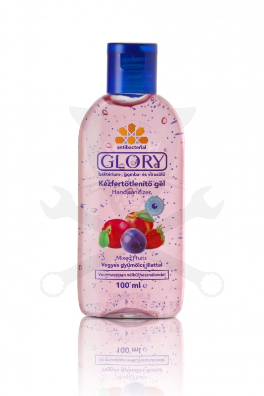 Kézfertőtlenítő gél - antibakteriális - 100 ml - Glory Vegyes Gyümölcs
