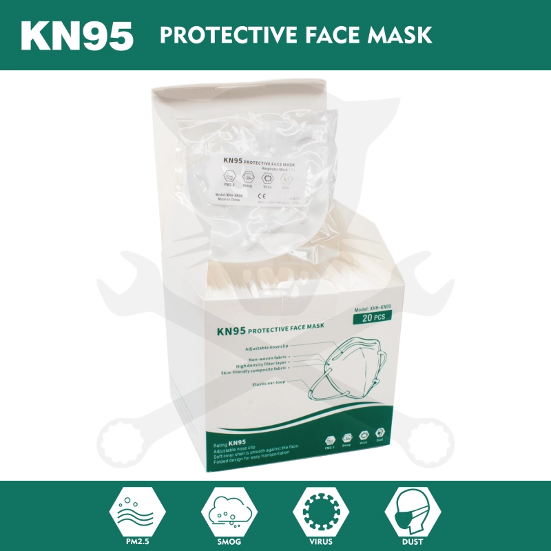 Arcmaszk - szájmaszk - FFP2 - KN95 szelep nélkül -fülpánt XHH-KN95 RAKTÁRON BF22
