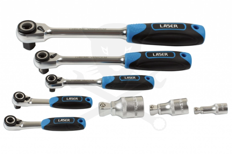Crowa racsnis kulcs 1/4"-3/8"-1/2" Laser