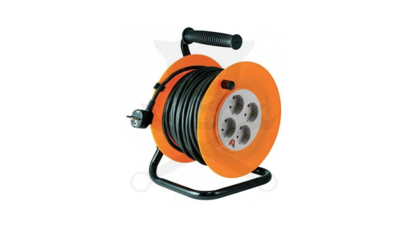 Kábeldob 40 m - IP20 gumi kábel 3 x 1.0 mm2 - 2300W