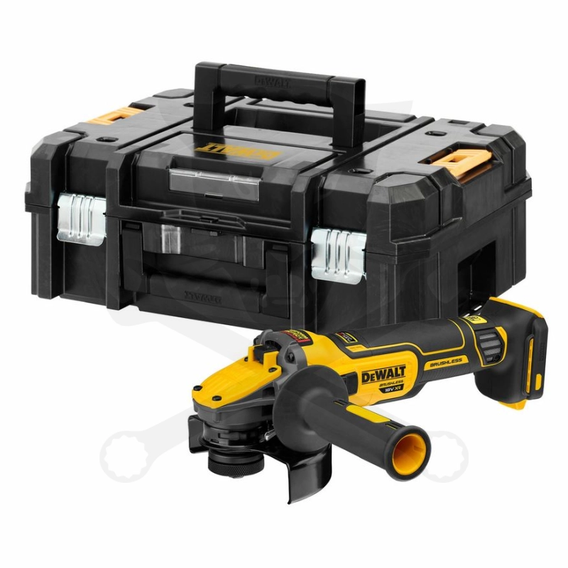 Akkumulátoros sarokcsiszoló 125 mm 18V 5 Ah -akku nélkül- DeWalt