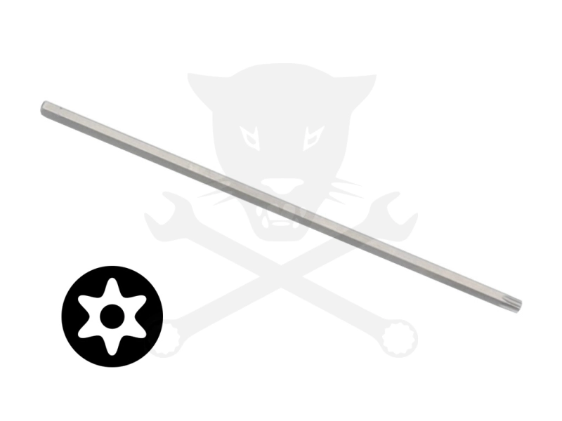 Bit torx 1/4" T40*200 mm hatágú lyukas