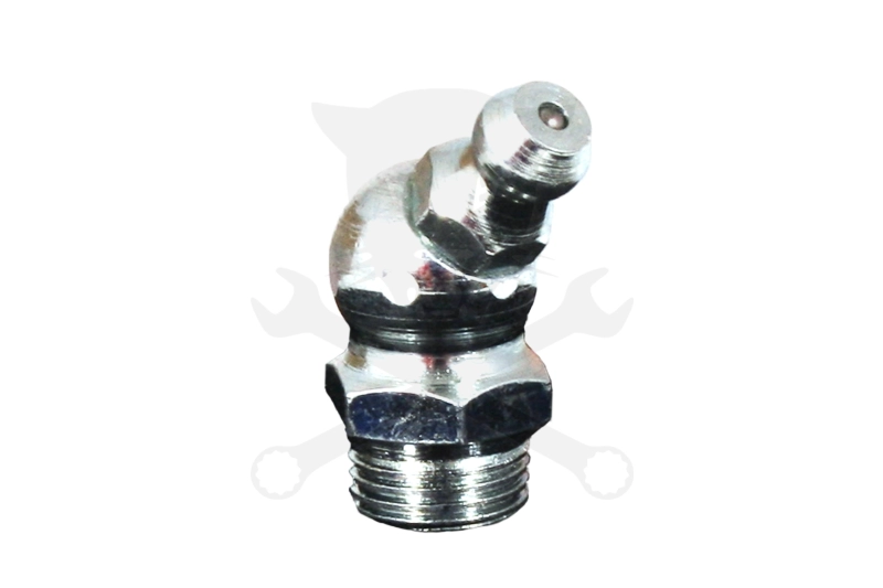 Zsírzógomb, 45° hengeres menet R1/8" (9.7 mm) H2 (hexagon) - DIN71412