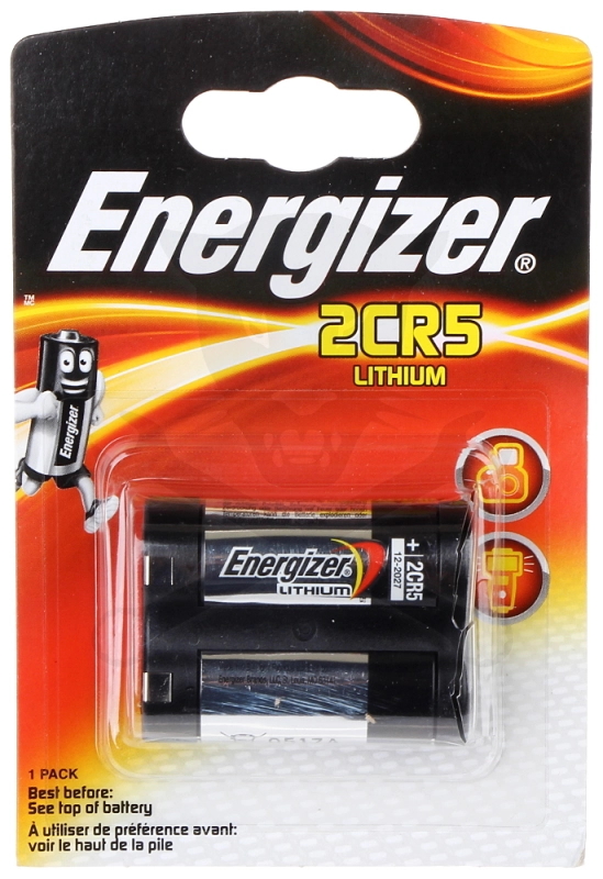 Elem 6V - 2CR5 (E245) fényképezőgép elem - Li Energizer