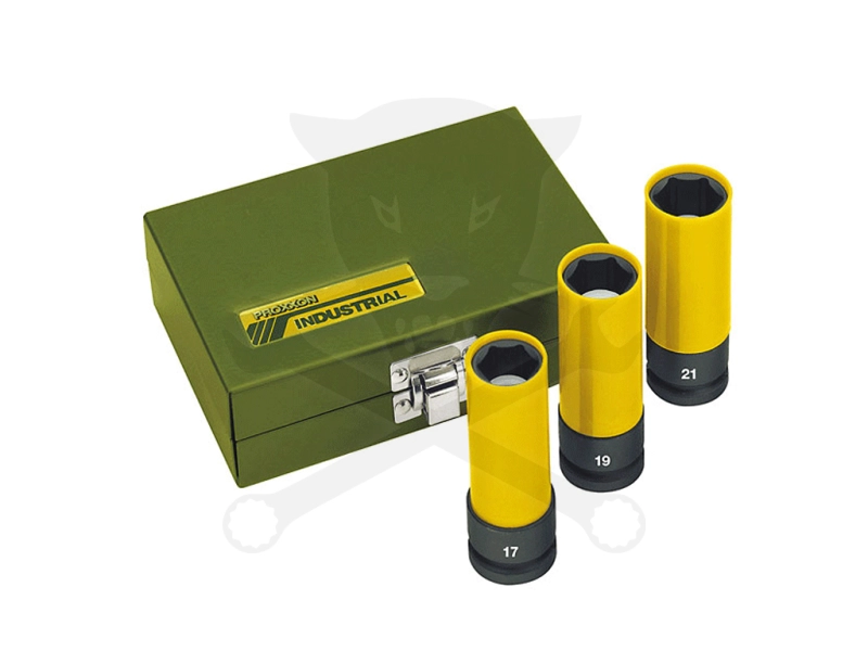 Légkulcsfej készlet 1/2"  3 db-os alufelnihez PROXXON