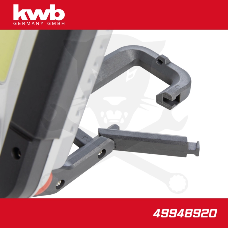 Szerelőlámpa - LED 01 COB 1521 lm akkus - USB - IPX5 összecsuk. - KWB