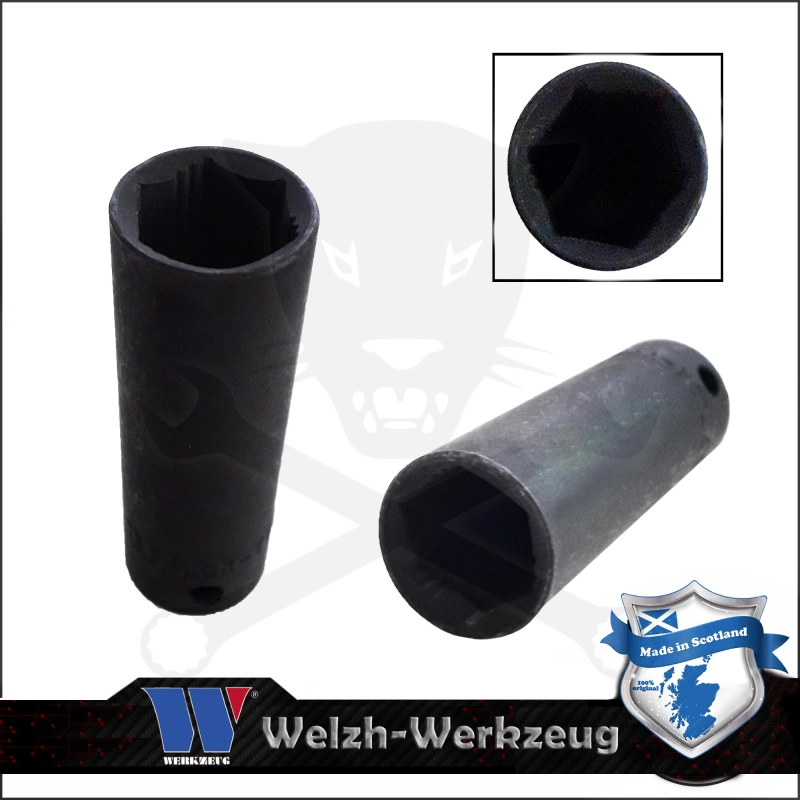 Lok-Typ Légkulcsfej - gépifej 1/2" 32 mm 6 lap hosszú - Welzh