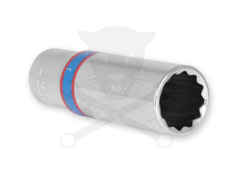 Dugókulcs - crowafej 3/8" 12 lap hosszú 14 mm KingTony