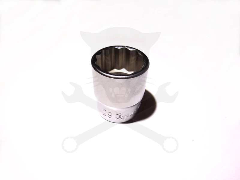 Dugókulcs - crowafej 1/2" 12 szög normál 29 mm Genius