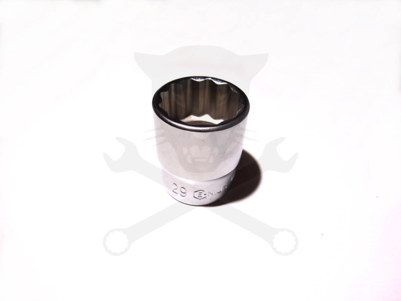 Dugókulcs - crowafej 1/2" 12 szög normál 29 mm Genius