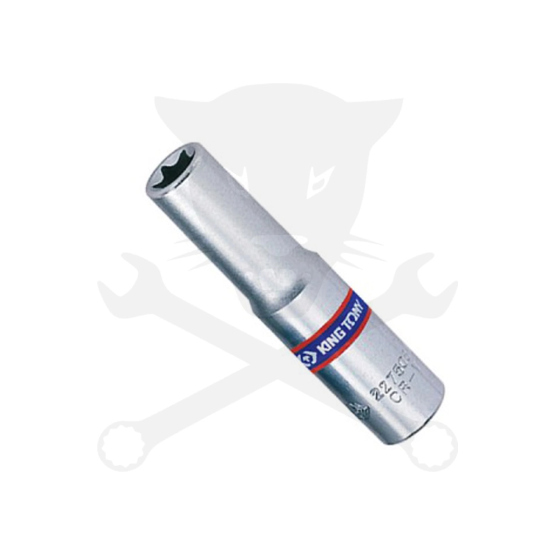 Dugókulcs - crowafej 1/4" belső torx hosszított E05 KingTony