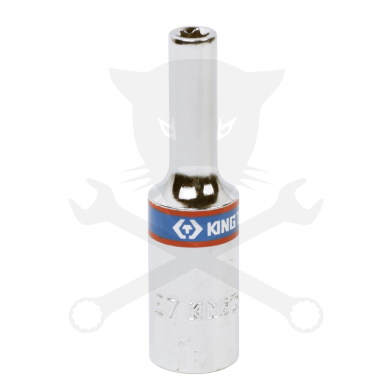 Dugókulcs - crowafej 3/8" belső torx hosszított E07 KingTony