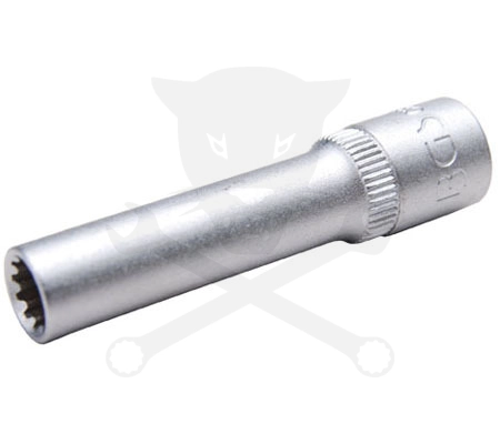 Dugókulcs - crowafej 1/4" Gear Lock hosszú 04 mm BGS