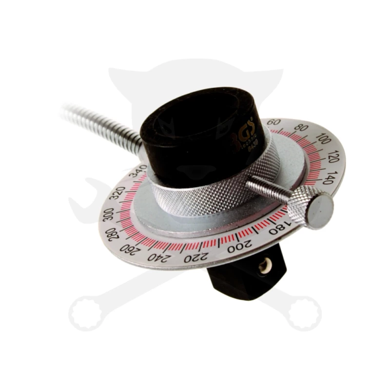 Szögmérő nyomatékkulcshoz - mágneses, flexibilis karral 3/4" BGS