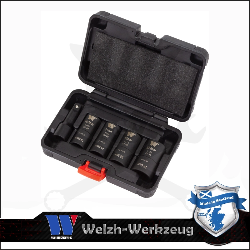 Kerékanyakulcs  kétfejű készlet 1/2" 4 db-os - króm kupakokhoz- Welzh