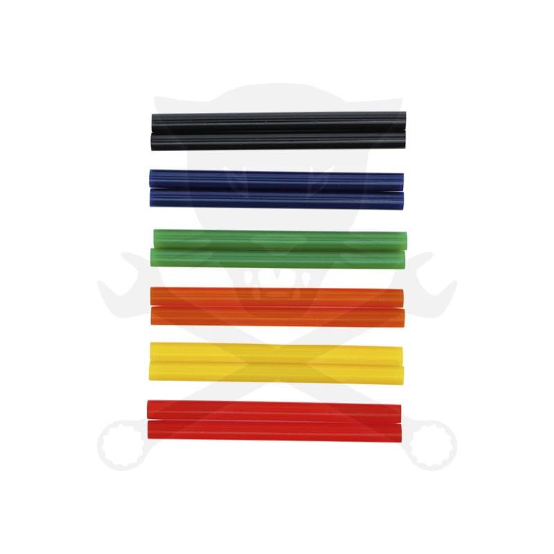 Ragasztórúd (ragasztópatron) 11 mm x 150 mm 12 db-os SZÍNES - BGS