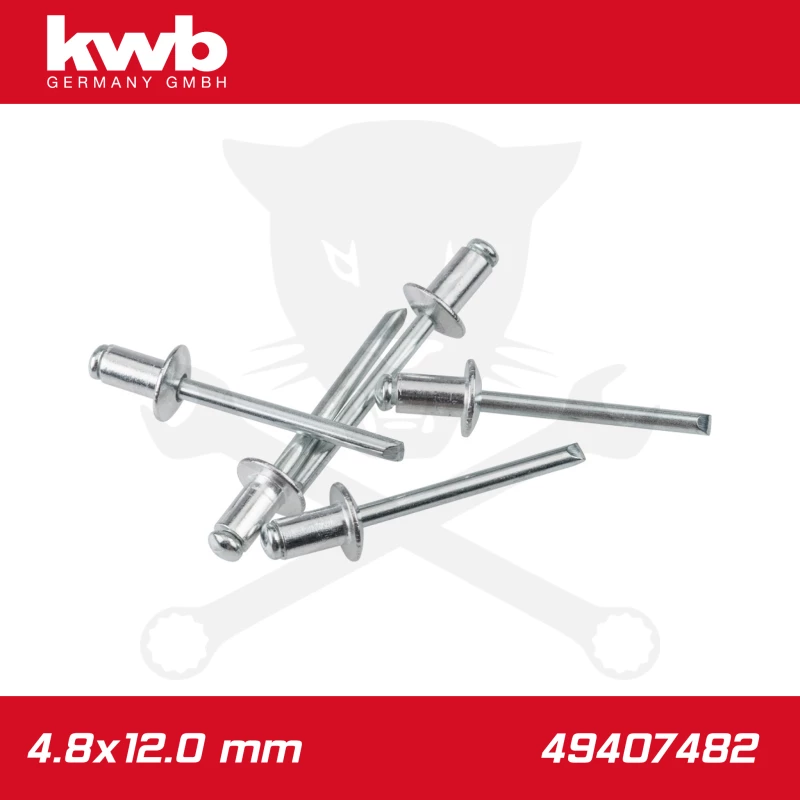 Popszegecs, alu-horganyzott DIN 7337 4.8x12.0 mm 50 db-os - KWB