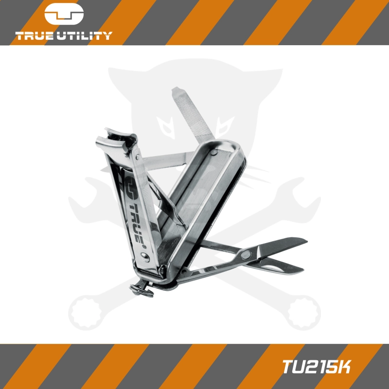 Multifunkciós körömápoló, NAILCLIP KIT 5in1 - Ezüst- True