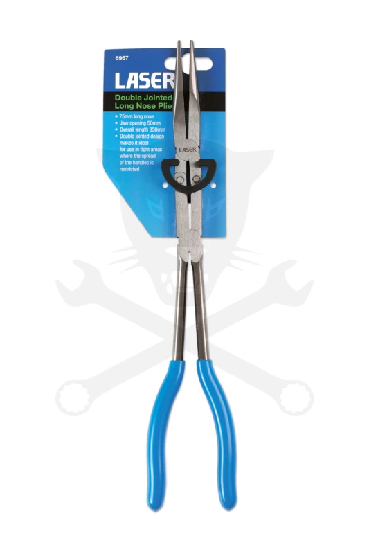 Fogó hosszúcsőrű - áttételes - félkerek 350 mm